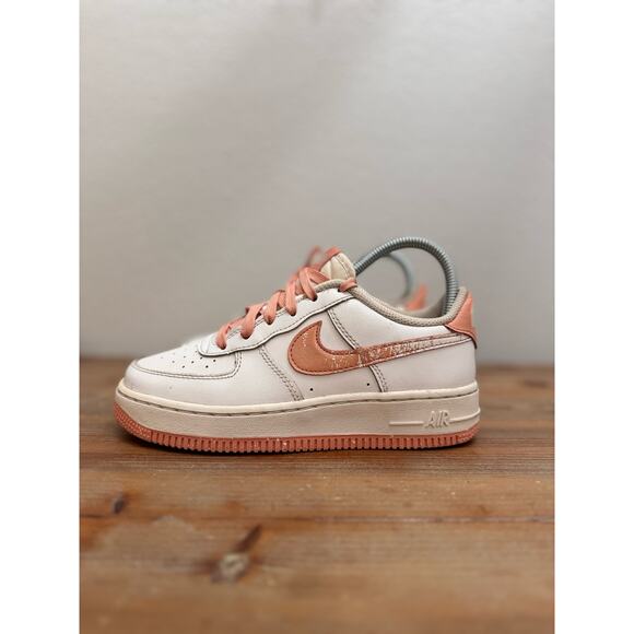 Nike Air Force 1 Low LV8 GS 'White Light Madder Root Speckled’ Size 4.5Y - Picture 1 of 10